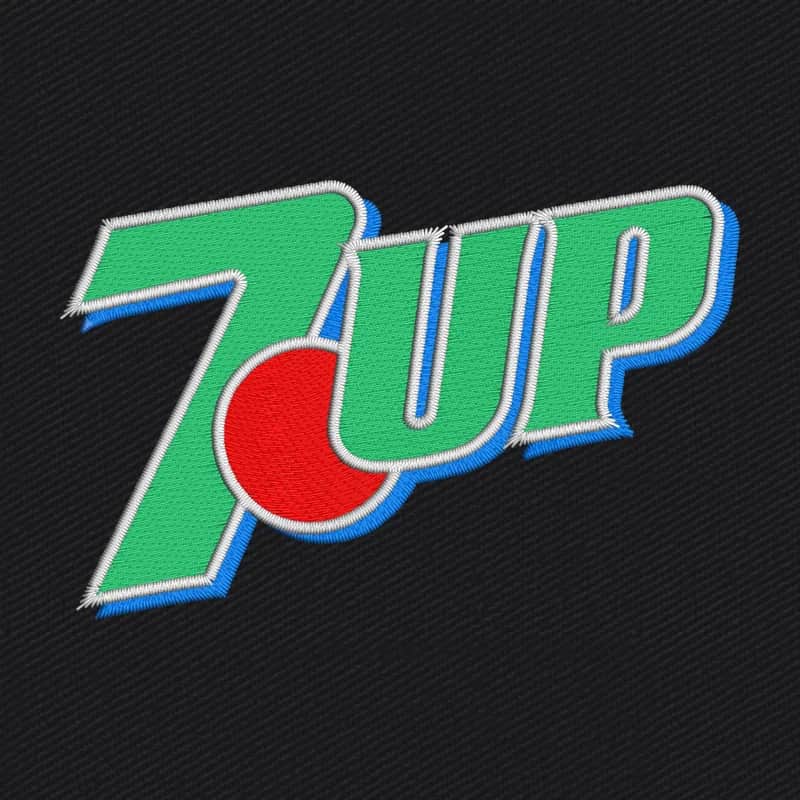 7Up Logo Embroidery Design