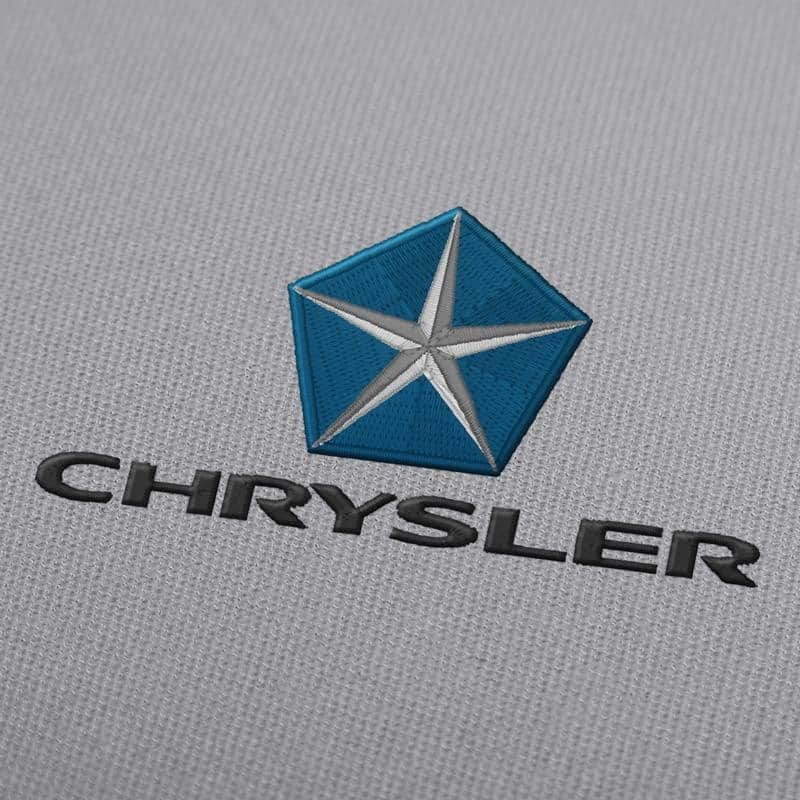 Chrysler logo Embroidery Design