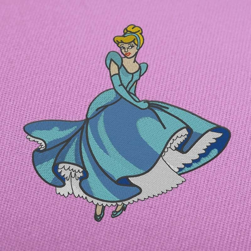 Princess Cinderella Embroidery Design