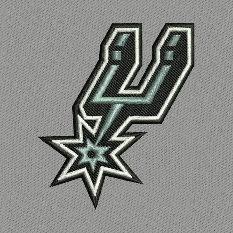 Austin Spurs Logo 2 Embroidery Design