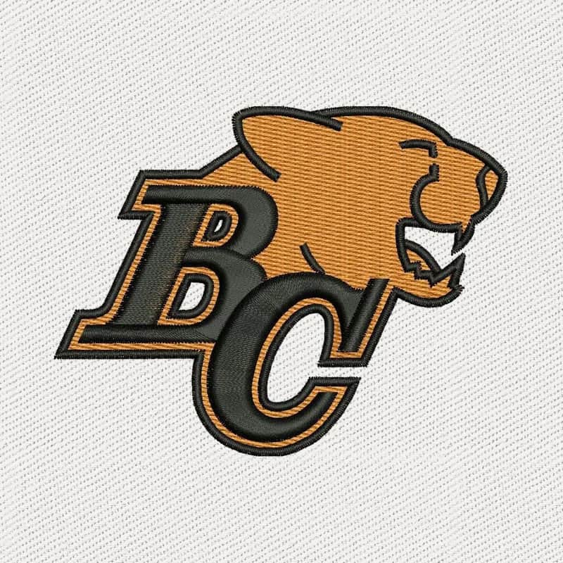 BC Lions Logo Embroidery Design