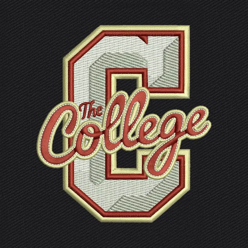 College of Charleston Cougars Logo 2 Embroidery Design