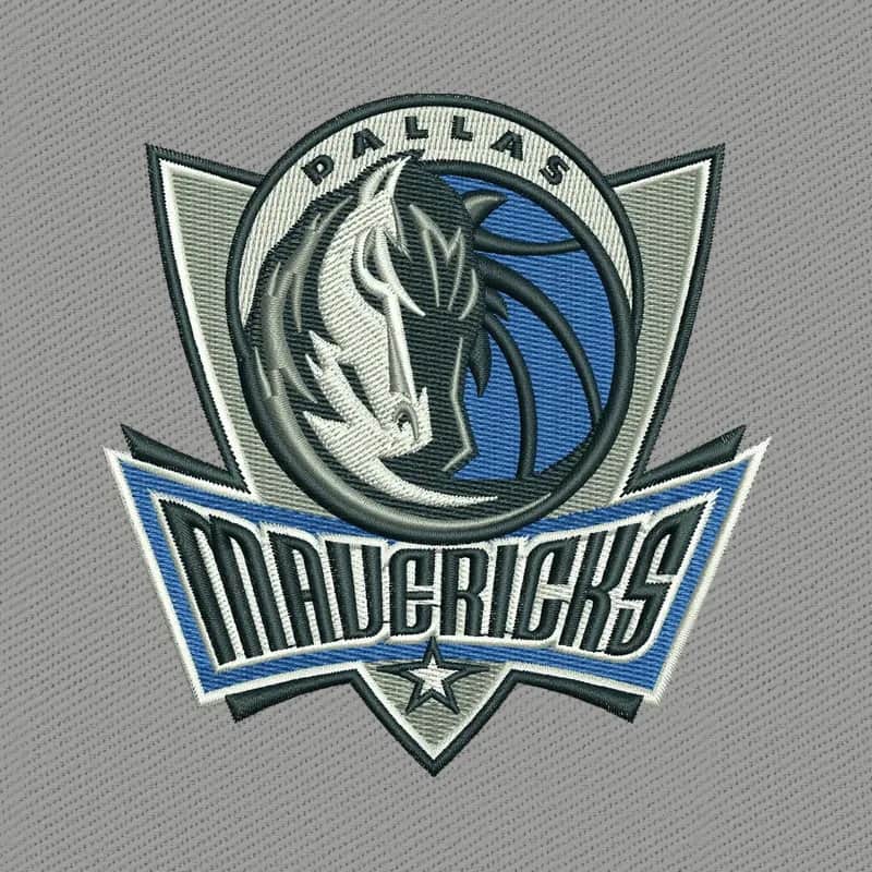 Dallas Mavericks Logo Embroidery Design