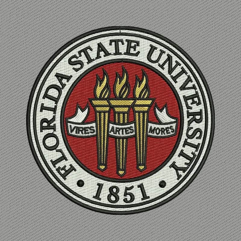 Florida State University Logo Stickdatei