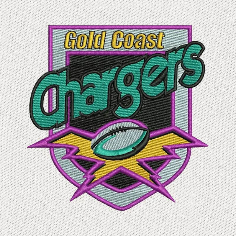 Gold Coast Chargers Rugby League Club Logo Stickdatei