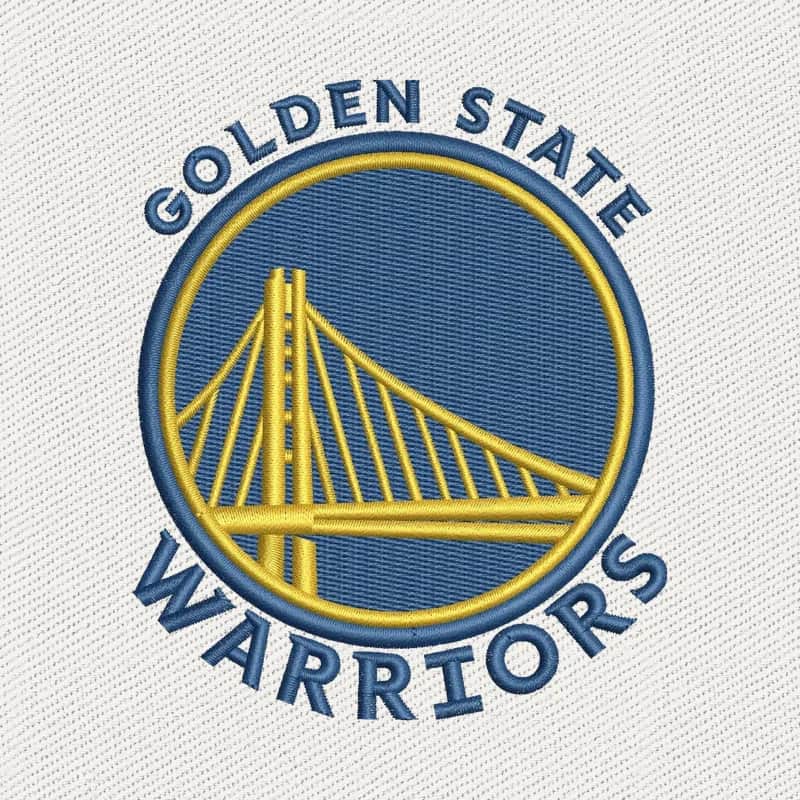 Golden State Warriors Logo Embroidery Design