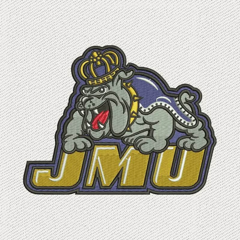 James Madison Dukes Logo Embroidery Design