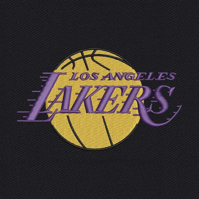 Los Angeles Lakers Logo Embroidery Design