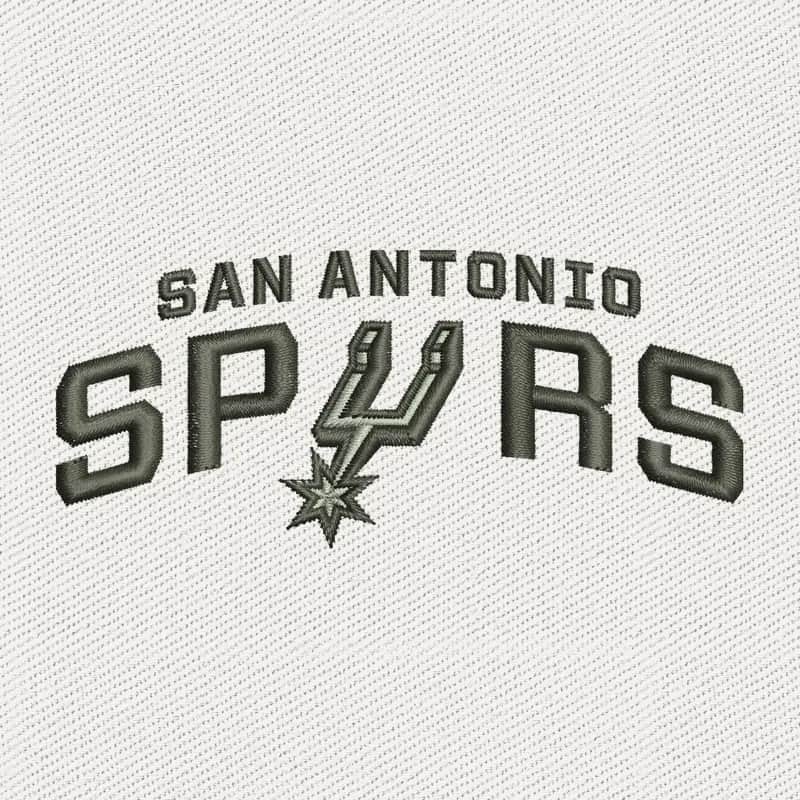 San Antonio Spurs Logo Embroidery Design