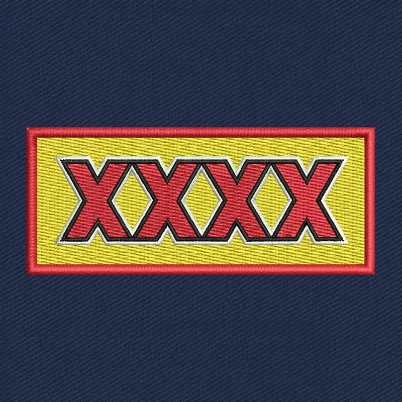 XXXX Gold Lager Schriftlogo 2 Stickdatei
