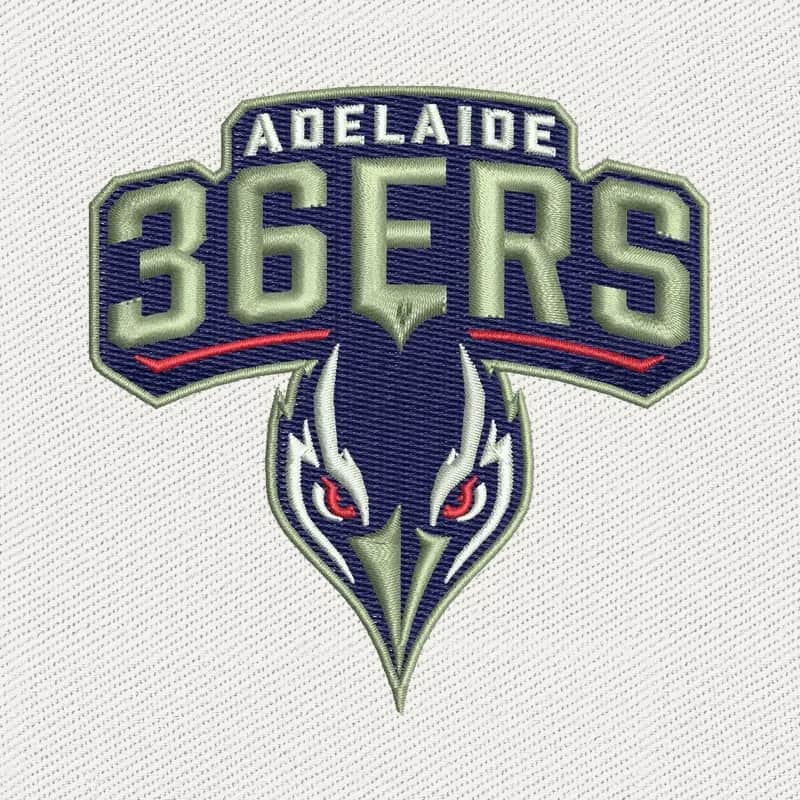 Adelaide 36ers Basketball Team Logo Embroidery Design
