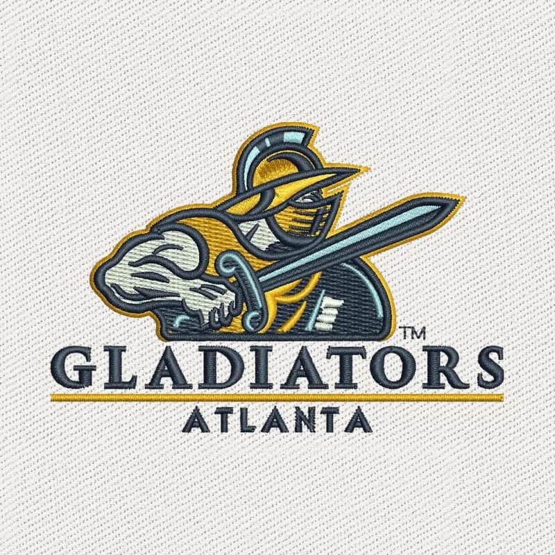 Atlanta Gladiators Logo Stickdatei
