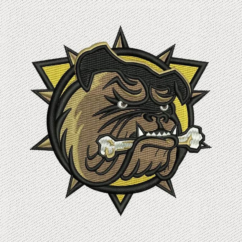 Brantford Bulldogs Logo Stickdatei
