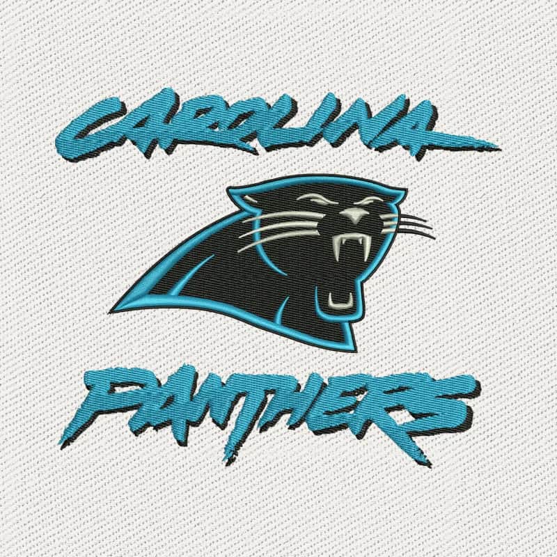 Carolina Panthers Logo 3 Embroidery Design
