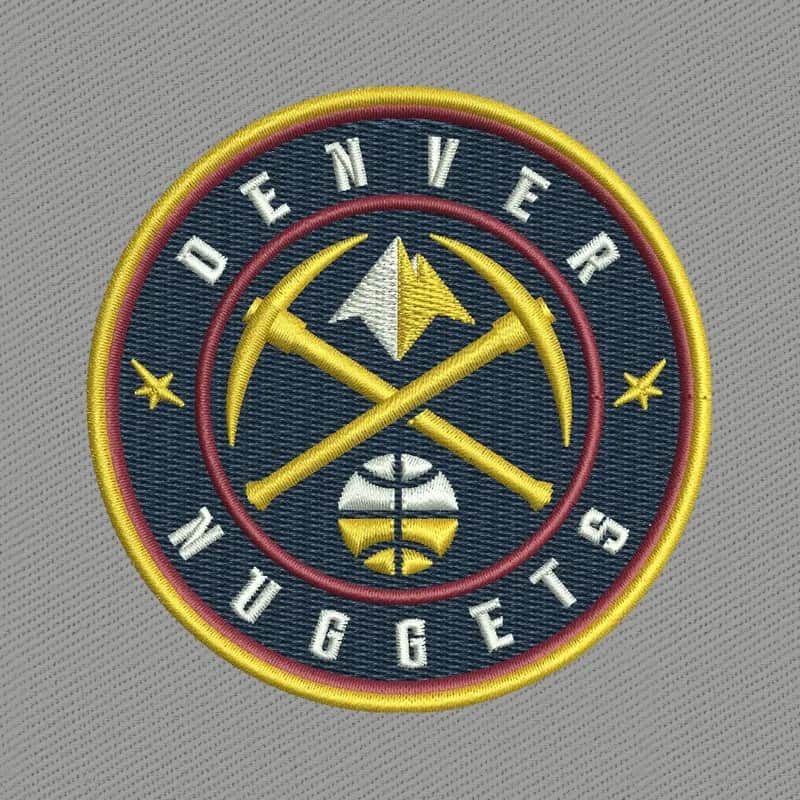 Denver Nuggets Logo Embroidery Design