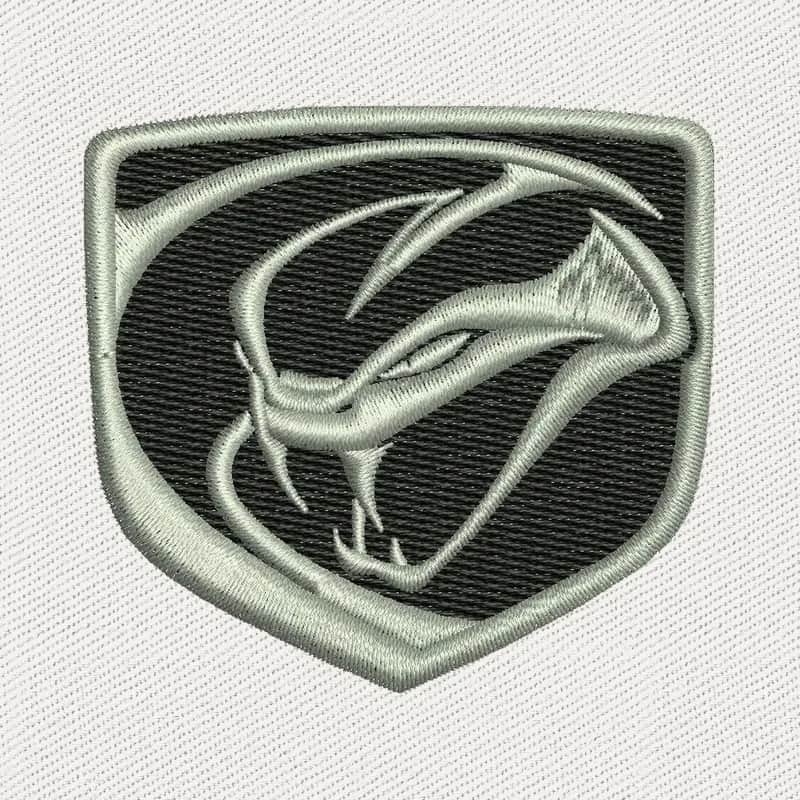 Dodge Viper Logo 2 Embroidery Design