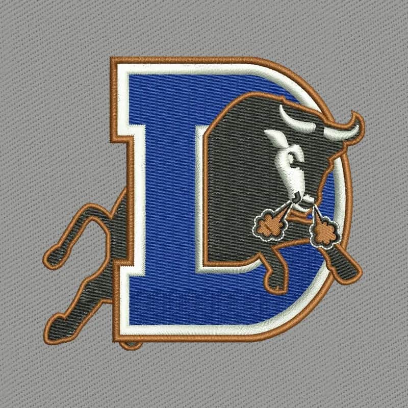 Durham Bulls Logo Embroidery Design
