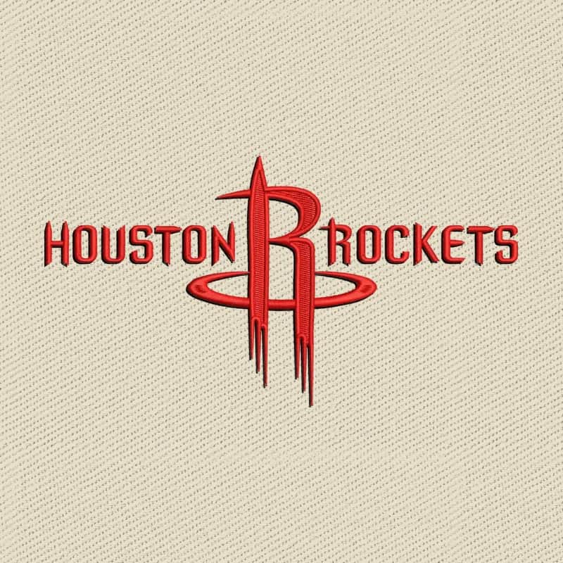 Houston Rockets Logo 2 Embroidery Design