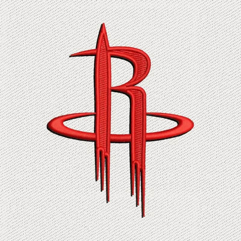Houston Rockets Logo 3 Embroidery Design