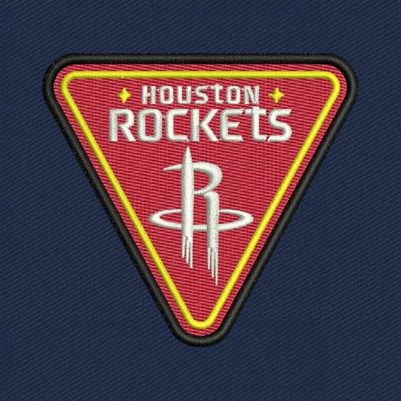 Houston Rockets Logo Embroidery Design