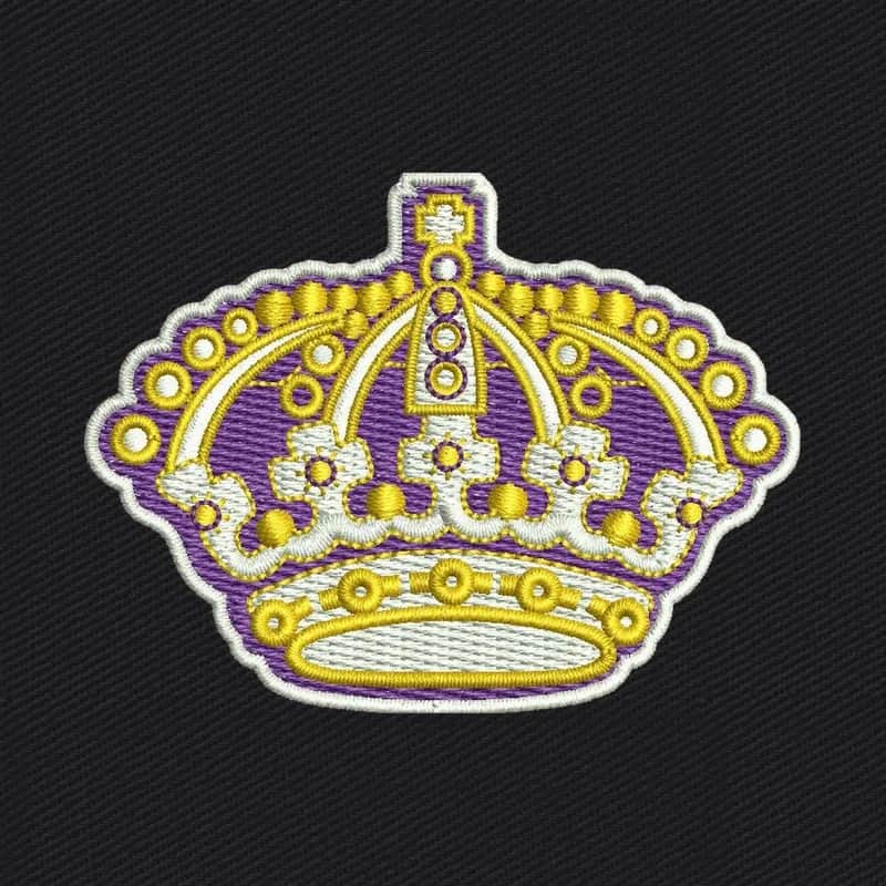 Los Angeles Kings Jersey Logo Embroidery Design
