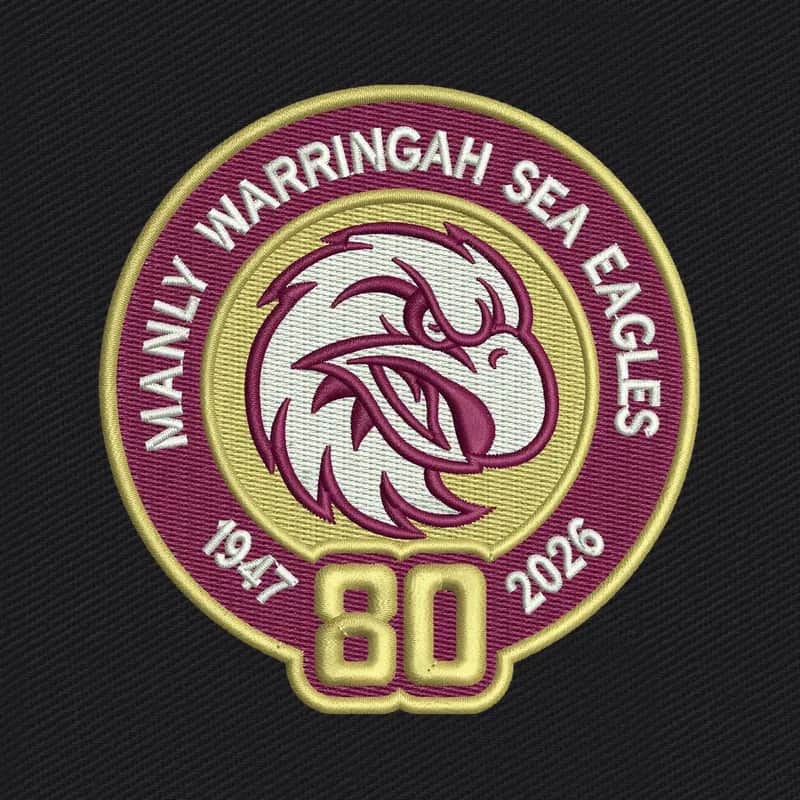 Manly Warringah Sea Eagles 80 Jahre Logo