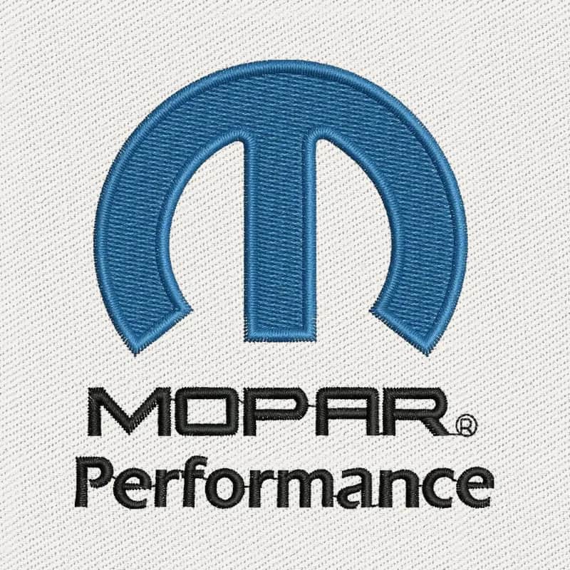 Mopar Performance Logo Embroidery Design
