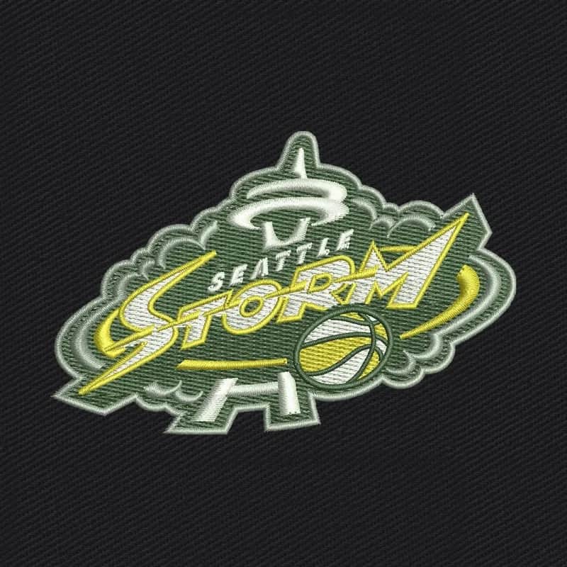 Seattle Storm Basketball Team Logo 2 Embroidery Design