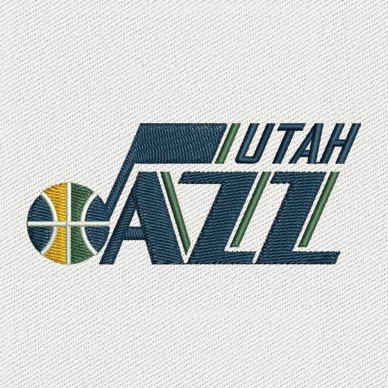 Utah Jazz Logo Embroidery Design