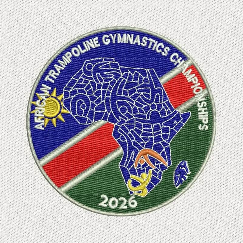 African Trampoline Gymnastics Stickdatei