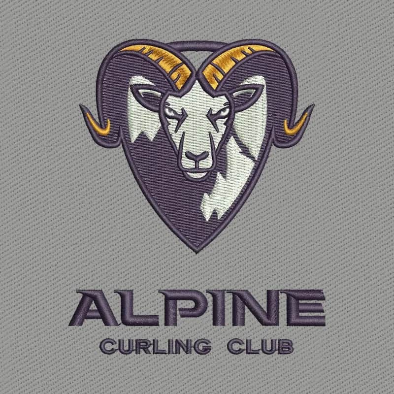 Alpine Curling Club Logo 1 Stickdatei
