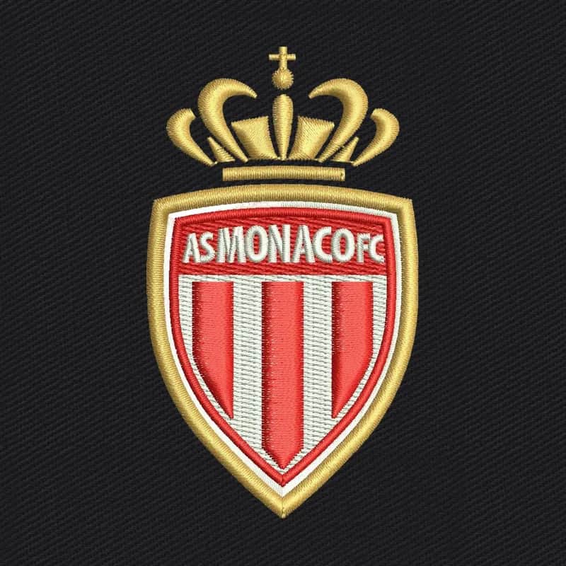 Association Sportive De Monaco Football Club Embroidery Design