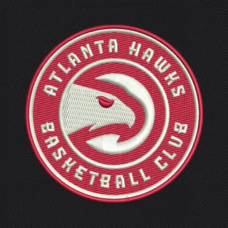Atlanta Hawks Logo Embroidery Design