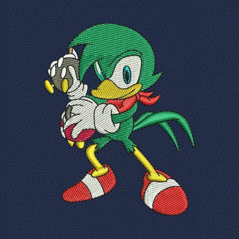 Bean the Dynamite Sonic Embroidery Design