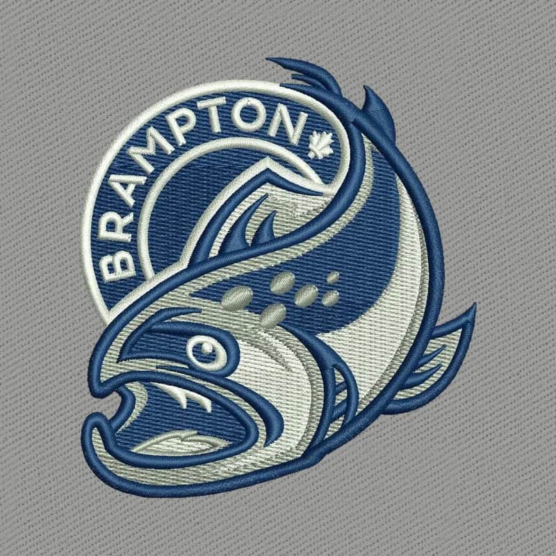 Brampton Steelheads Logo Embroidery Design