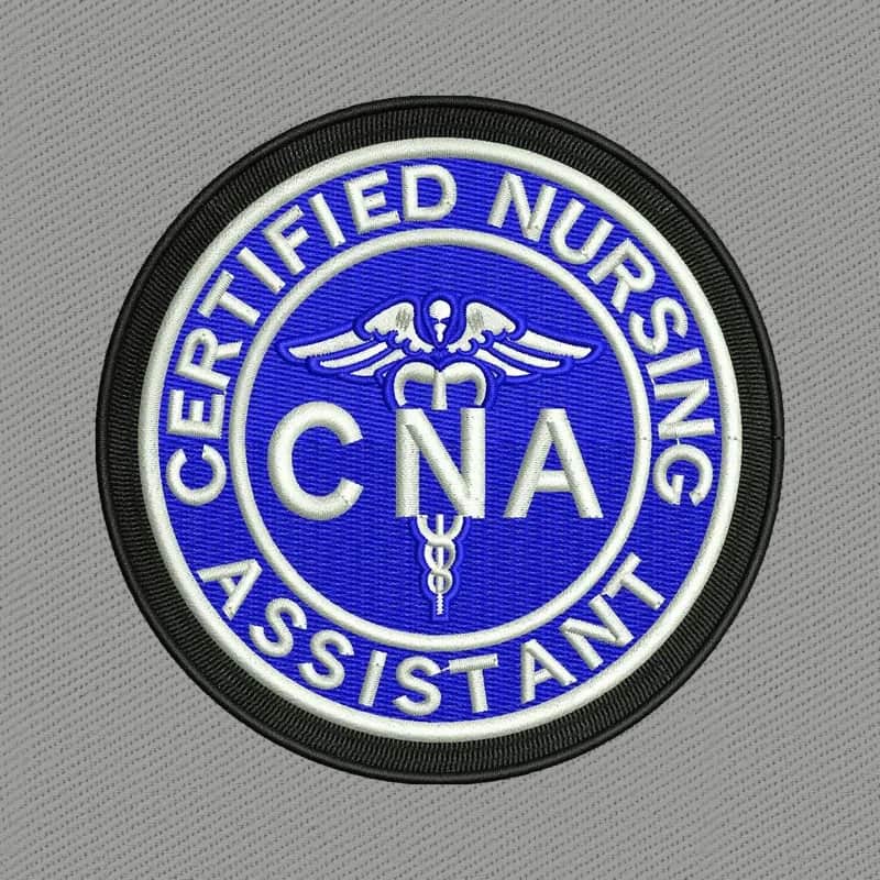 Certified Nursing Assistant Logo Embroidery Design