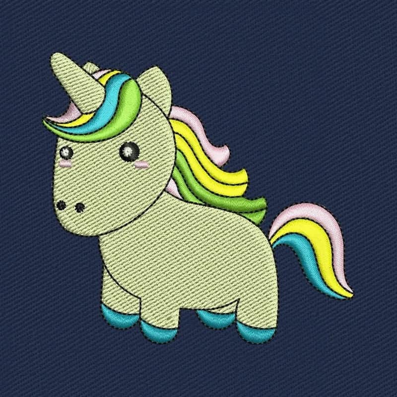 Adorable licorne kawaii