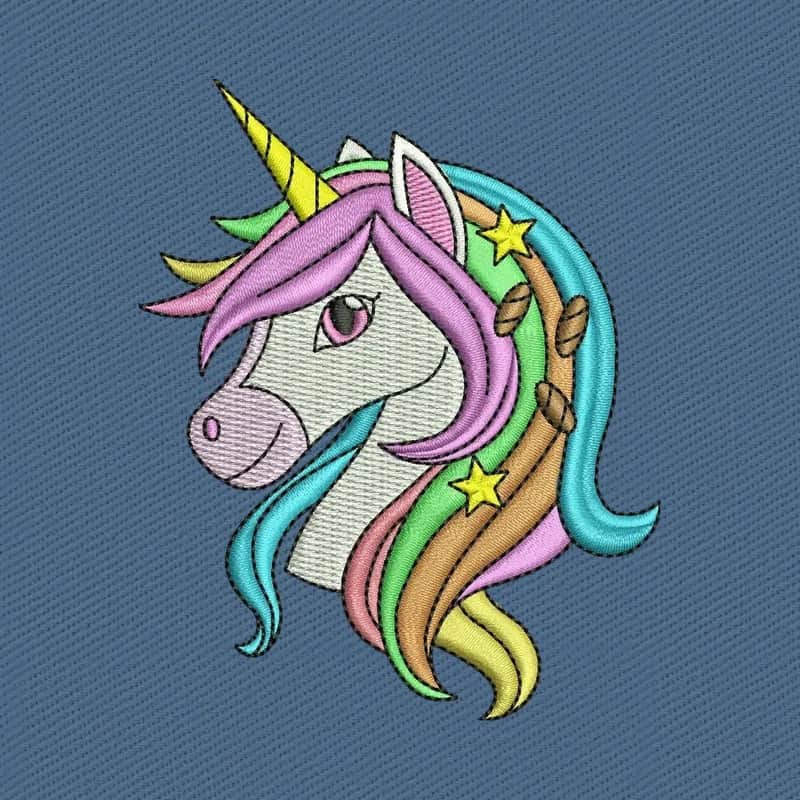 Tête de licorne adorable