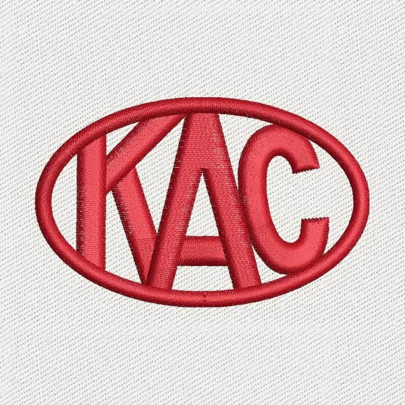 EC KAC II Logo 2 Embroidery Design