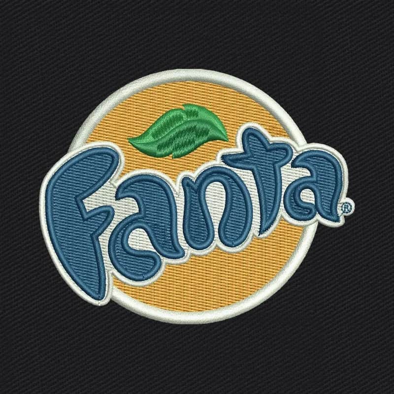 Fanta Logo 1 Embroidery Design
