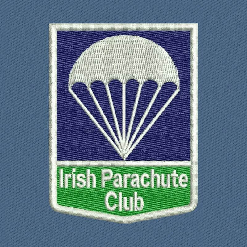 Irish Parachute Club Fallschirmwappen Stickdatei