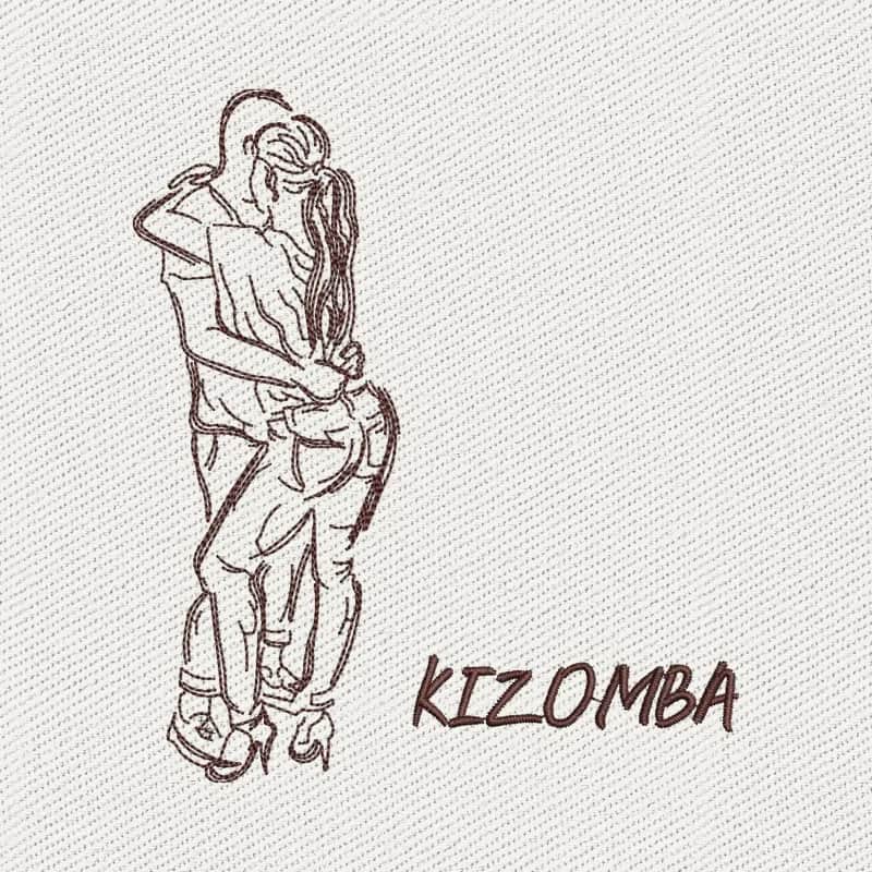 Kizomba Dance Embroidery Design