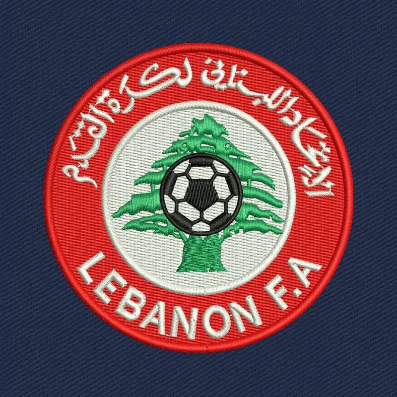 Lebanese Football Association Logo Stickdatei
