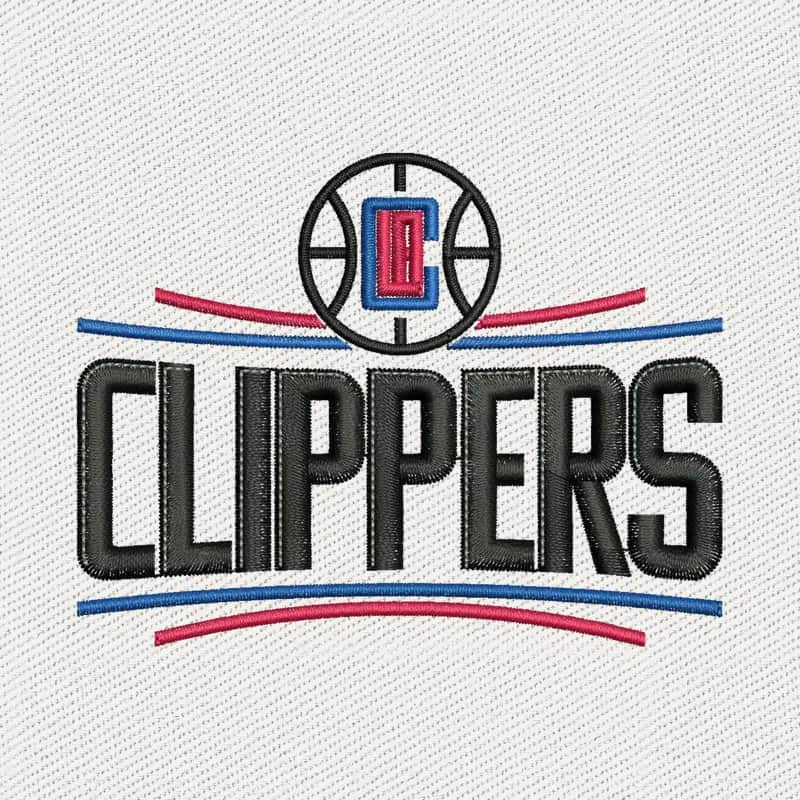 Los Angeles Clippers Logo Embroidery Design