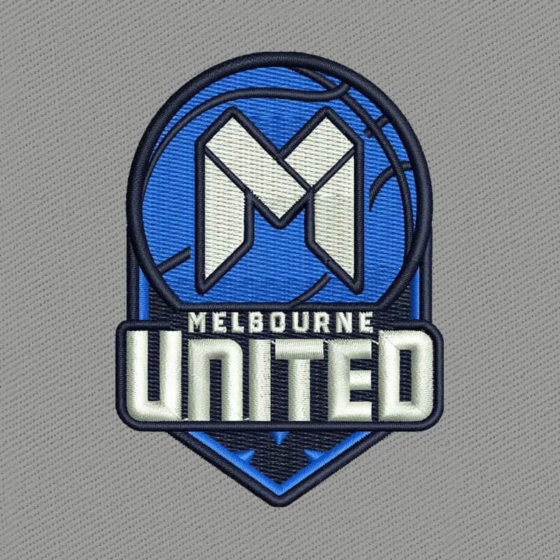 Melbourne United Basketball Team Logo Embroidery Design