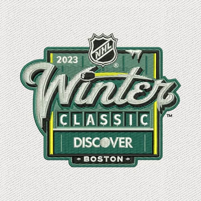 NHL Winter Classic 2023 Boston Logo Stickdatei