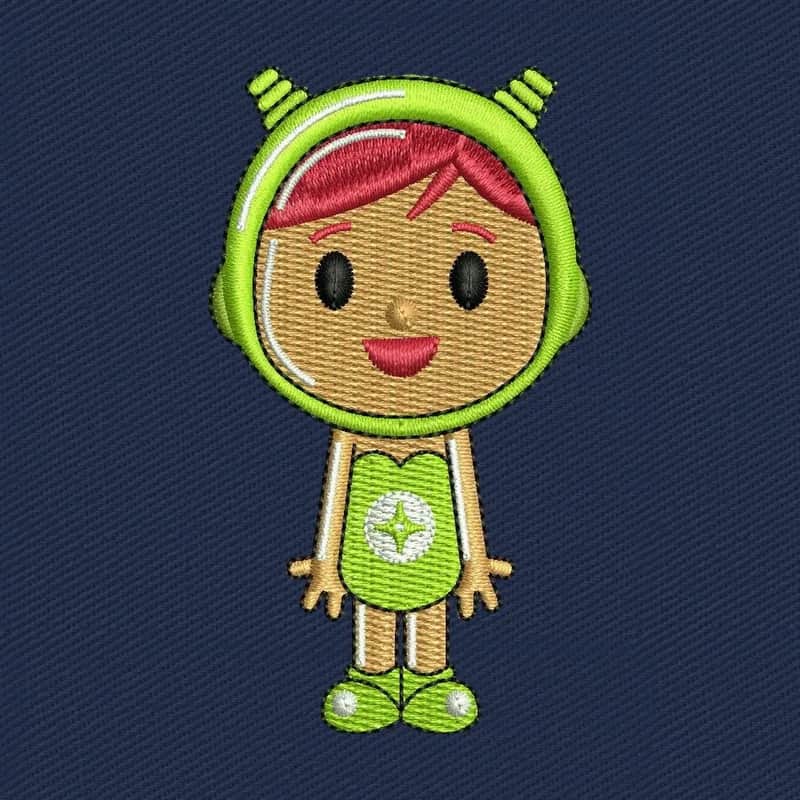 Nina Pocoyo Doll Embroidery Design
