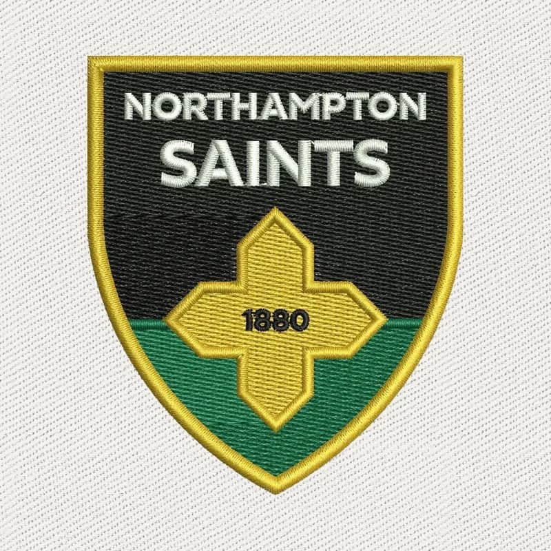 Northampton Saints Schildlogo 1880 Stickdatei