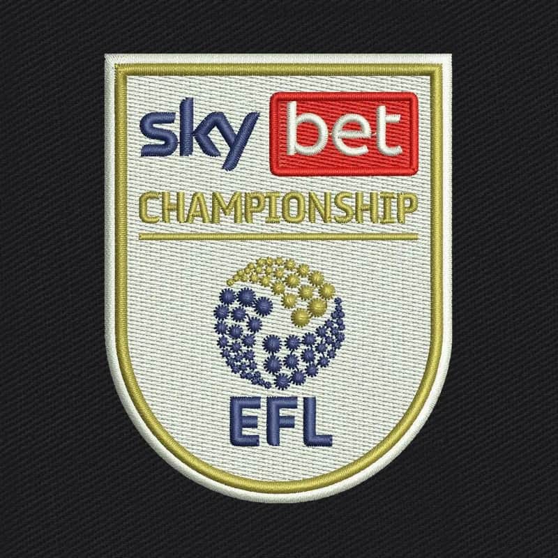 Official EFL Championship Sky Bet Logo Embroidery Design