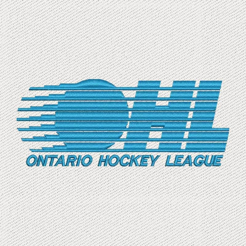 Ontario Hockey League blaues Linienlogo Stickdatei